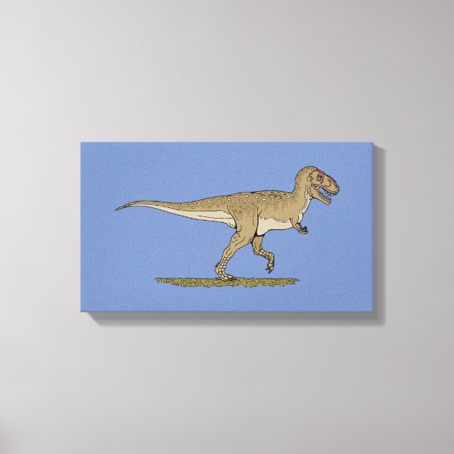Lienzo Dinosaurio cretáceo Tyrannosaurus rex (Anverso)