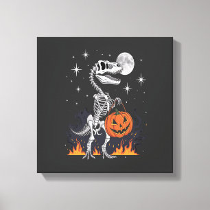 Lienzo Dinosaurio de Halloween Spooky Saurus