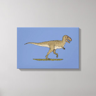Lienzo Dinosaurio del Cretácico Tyrannosaurus rex