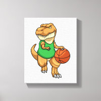 Dinosaurio en Deportes con Baloncesto