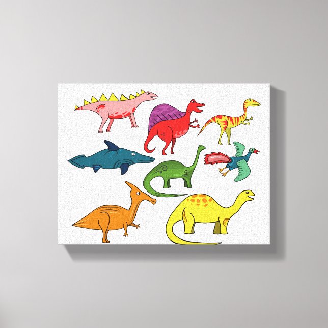 Lienzo Dinosaurio-| Zazzle_Growshop. (Anverso)