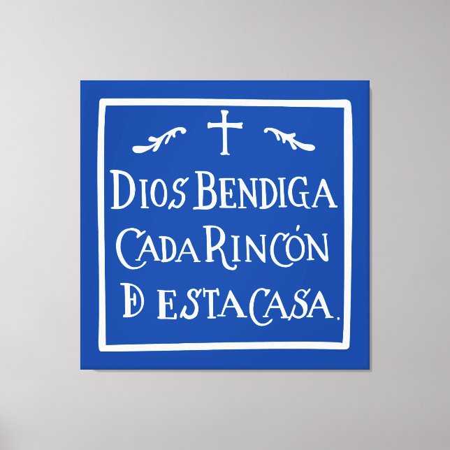 Lienzo Dios bendiga cada rincón (Anverso)