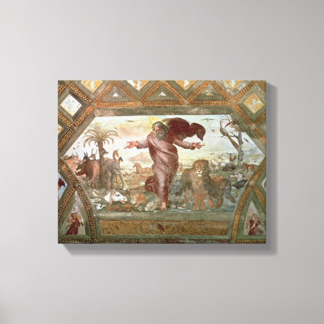 Lienzo Dios creando la Tierra (Anverso)