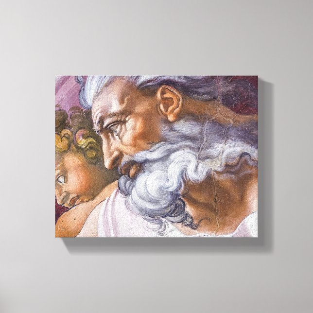 Lienzo Dios el Padre, Capilla Sixtina de Miguel Ángel (Anverso)