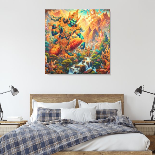 Lienzo Dios en el Valle Celestial (Insitu(Dormitorio))
