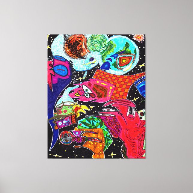 Lienzo Dios está en los detalles #14 (Anverso)