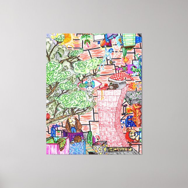 Lienzo Dios está en los detalles #16 (Anverso)