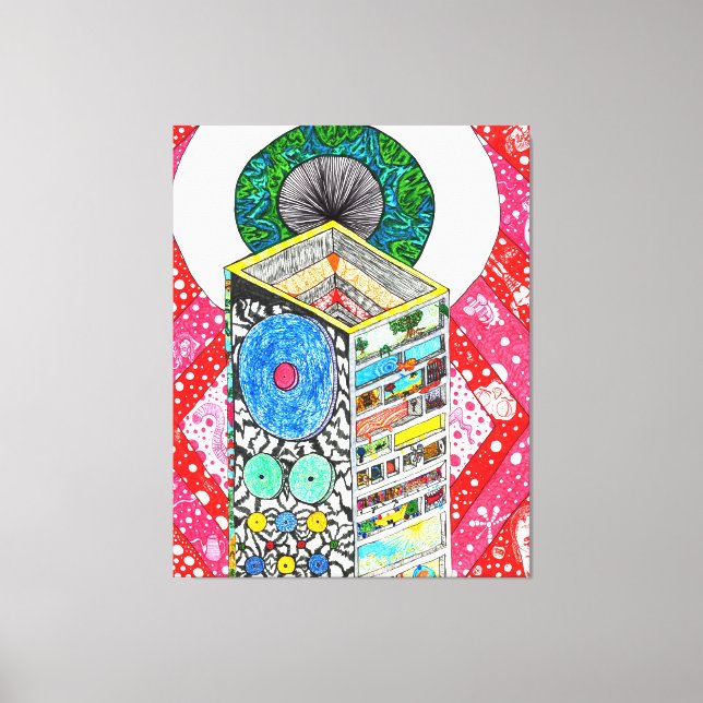 Lienzo Dios está en los detalles #5 (Anverso)