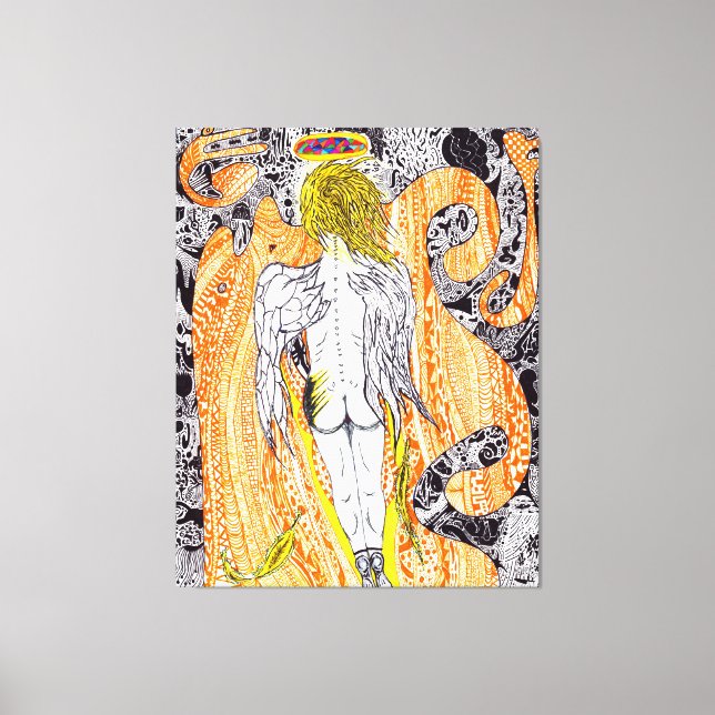 Lienzo Dios está en los detalles #6 (Anverso)