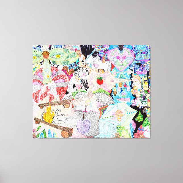 Lienzo Dios está en los detalles #8 (Anverso)