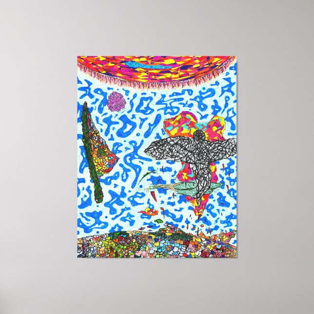 Lienzo Dios está en los detalles #9 (Anverso)