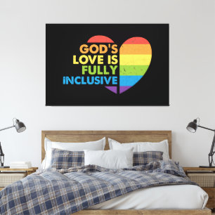 Lienzo Dios Gay Cristiano Lgbt