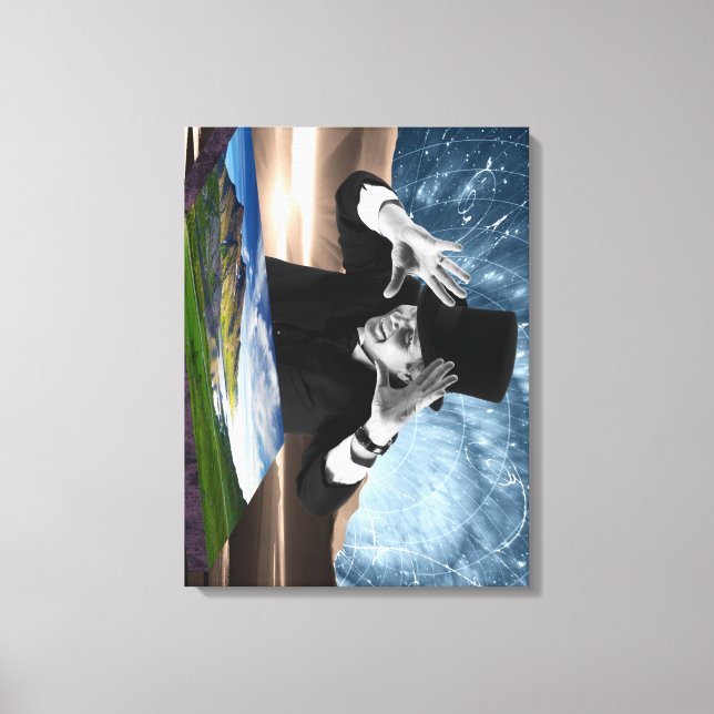 Lienzo Dios juega 2 (Anverso)