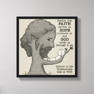 Lienzo Dios nos sostiene