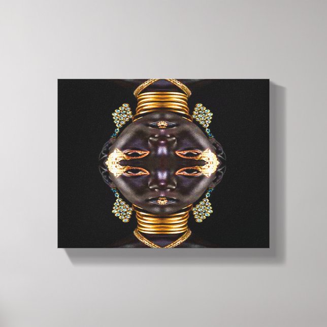 Lienzo Diosa africana (Anverso)