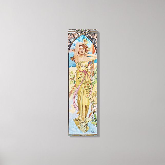 Lienzo Diosa Art Nouveau vintage (Anverso)