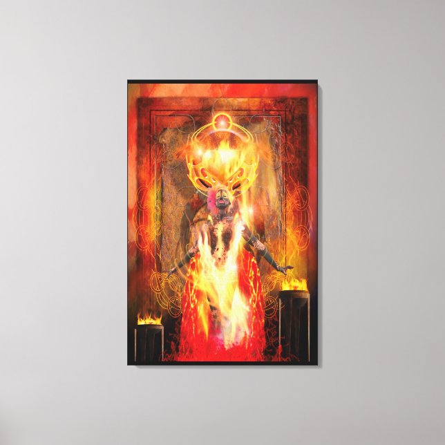 Lienzo Diosa de Fire PELE (Anverso)