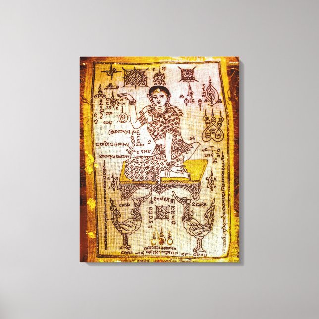 Lienzo Diosa de la suerte del dinero (Anverso)