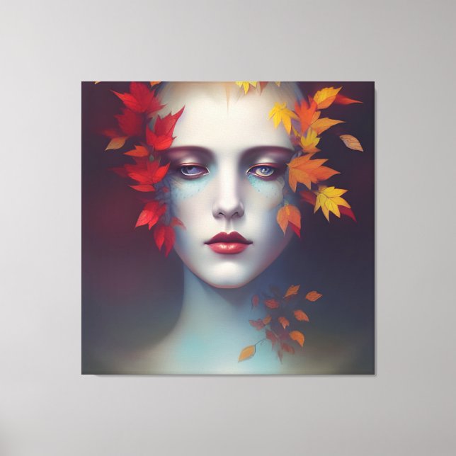 Lienzo Diosa de otoño (Anverso)