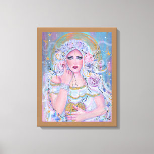 Lienzo Diosa de Venus de rosas de amor por Renee