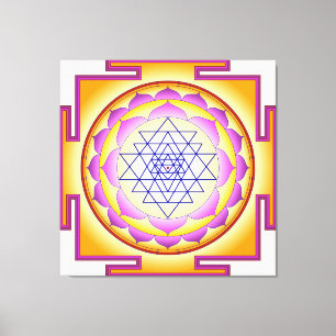 Lienzo Diosa Sri Yantra Chakra Shiva Shakti Navayoni