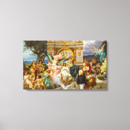 Lienzo Diosas y dioses griegos antiguos en el monte Parna