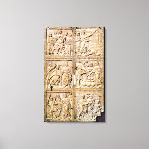 Lienzo Díptica que muestra los milagros de Cristo