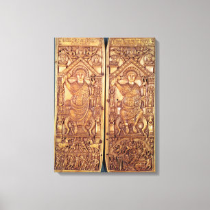 Lienzo Diptych consular Anastasius tallado