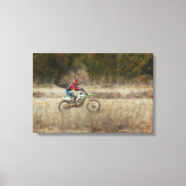 Lienzo Dirt Bike Riding