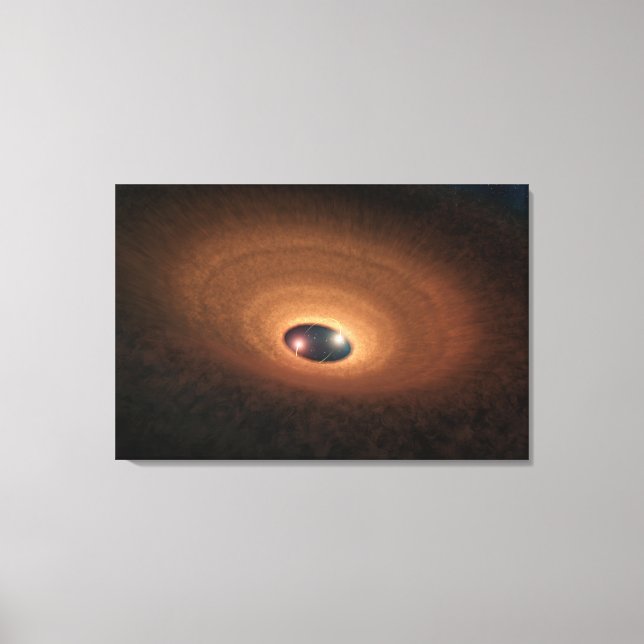 Lienzo Disco De Dusty Material Leftover De Star Formation (Anverso)