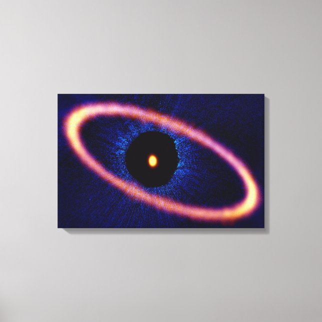 Lienzo Disco de escombros del sistema estelar Fomalhaut (Anverso)