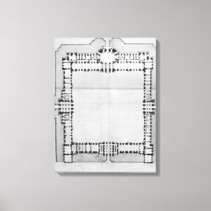 Lienzo Diseñe para los edificios del este del Louvre