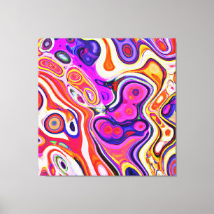 Lienzo Diseño abstracto colorido en foco