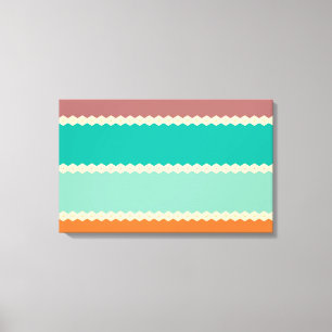 Lienzo Diseño abstracto de filas de Rhombus