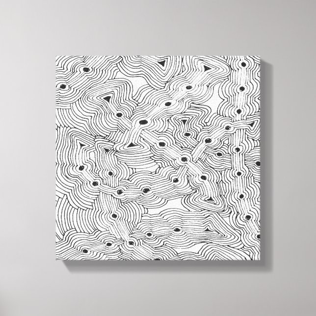 Lienzo Diseño abstracto original de la granja de hormigas (Anverso)