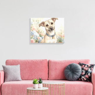 Lienzo Diseño acogedor para amantes de las mascotas de Li