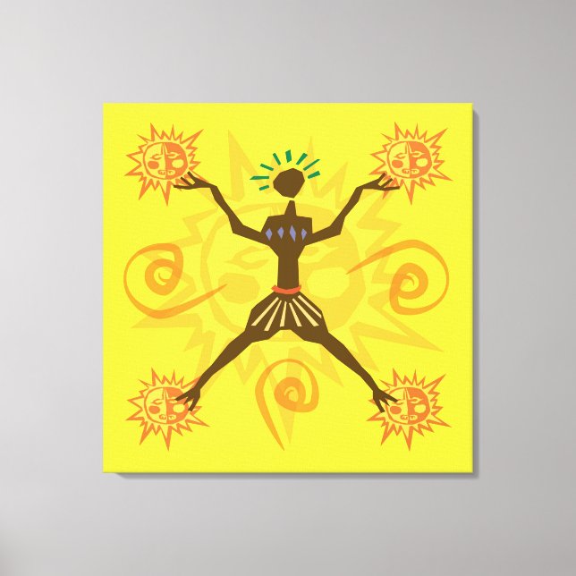 Lienzo Diseño africano (Anverso)