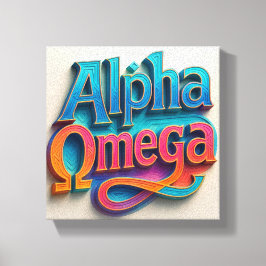 Lienzo Diseño Alpha y Omega Wall Art Ai