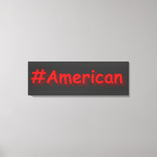 Lienzo Diseño "americano". ¡Hazte con una en Zazzle