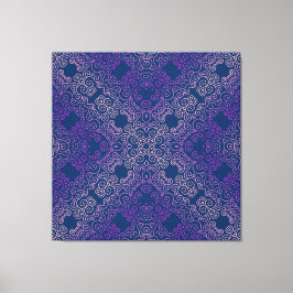 Lienzo diseño arabesco de color púrpura