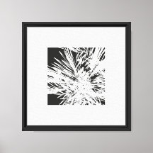 Diseño artístico en blanco y negro