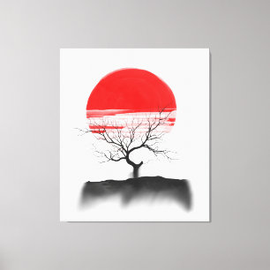 Lienzo Diseño artístico mural japonés