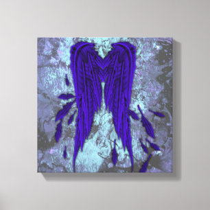 Lienzo Diseño bonito del Grunge de las alas del ángel d