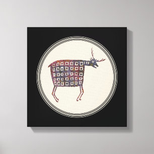 Lienzo Diseño de alfarería de fibras pequeñas