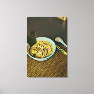 Lienzo Diseño de amante de los fideos