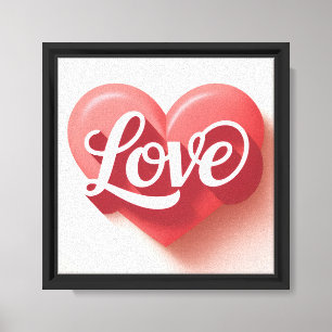 Lienzo Diseño de Amor Romántico del Día de San Valentín E