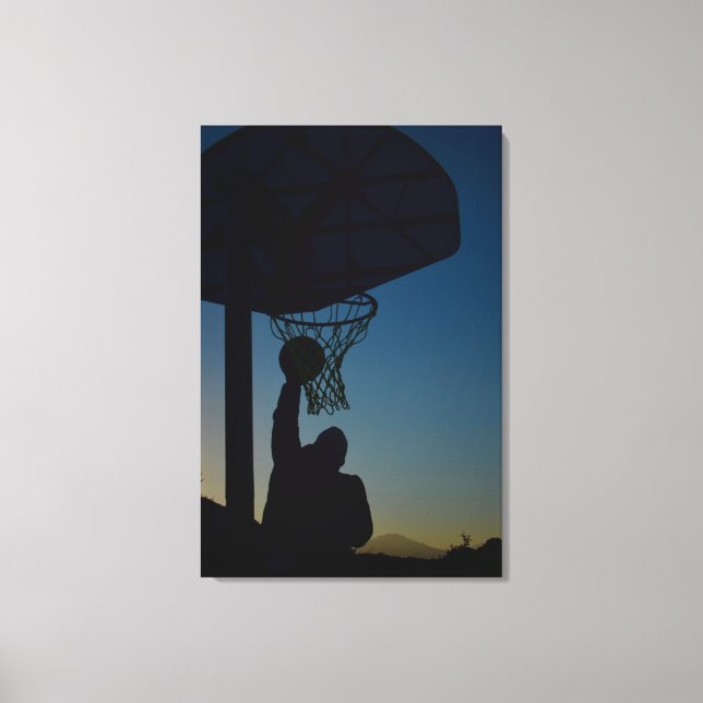 Lienzo Diseño de baloncesto (Anverso)