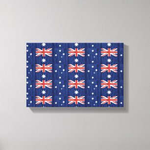 Lienzo diseño de bandera australiana Thunder_Cove azul