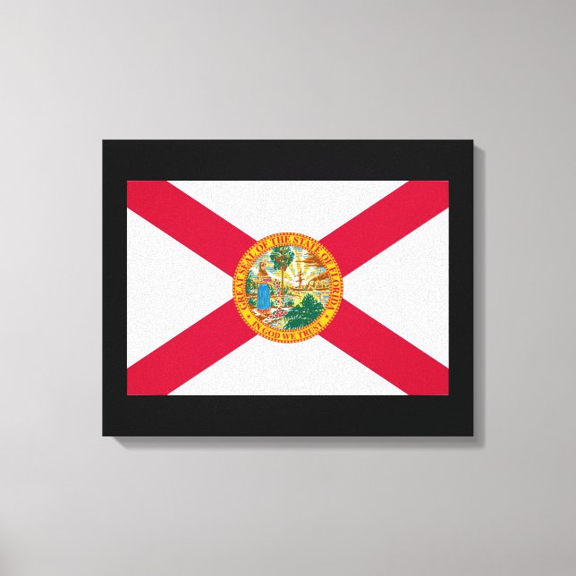 Lienzo Diseño de bandera del estado de Florida (Anverso)