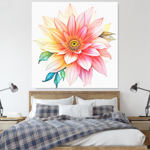 Lienzo Diseño de Bloom de Abstracto de Petal suave